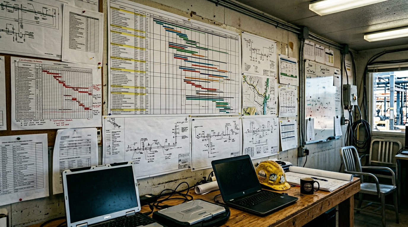 Планирование и контроль сроков на строительстве нефтегазового проекта
