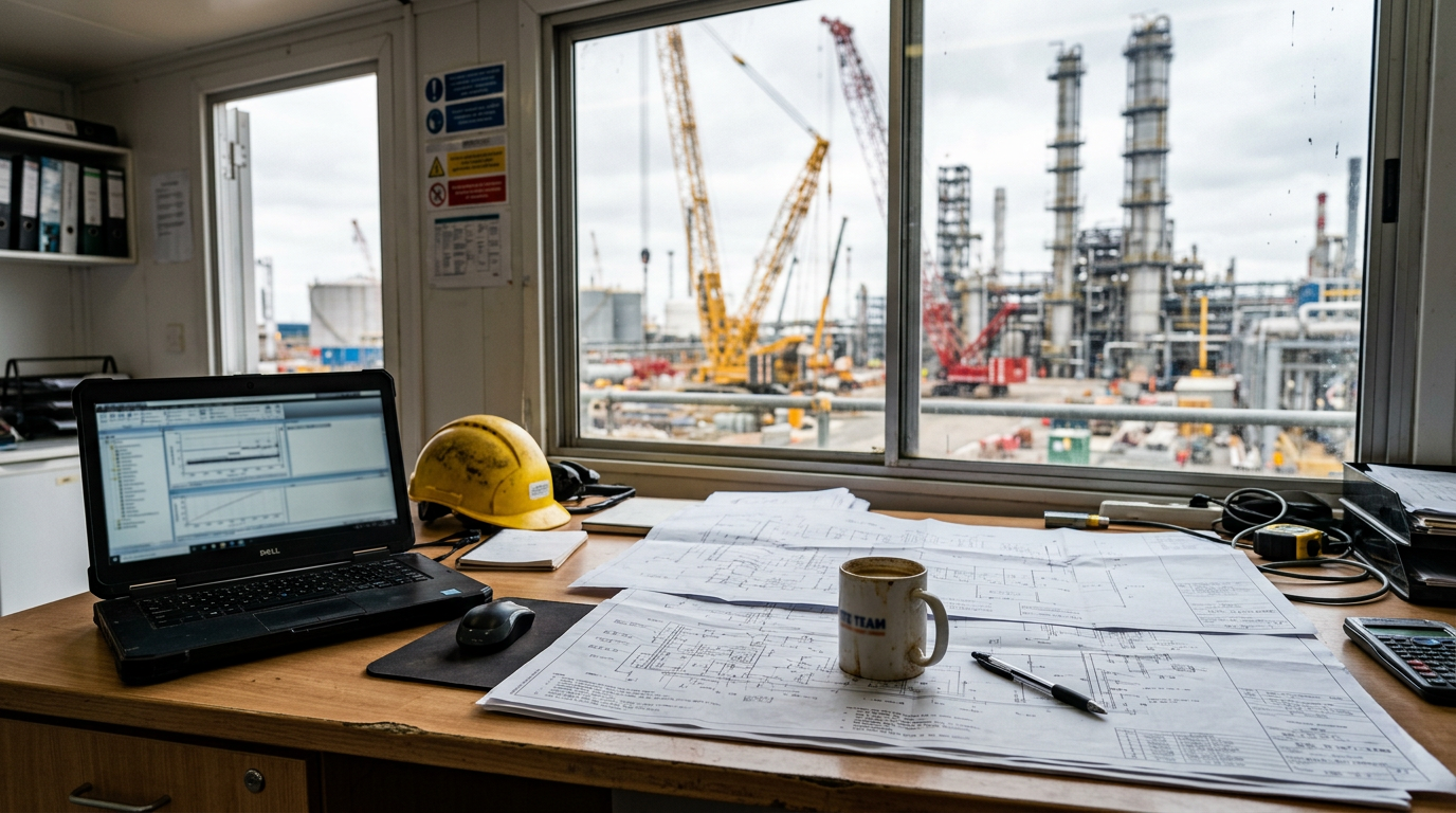 Рабочее место инженера на стройке: графики, чертежи и контроль готовности к сдаче этапа